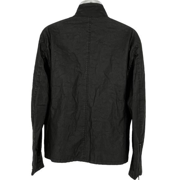 John Varvatos Men Garment-Washed Zip Jacket in Black Size 52EU/22US - Picture 3 of 11